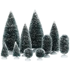 New Bag-O-Frosted Topiaries, Small Village Accessories