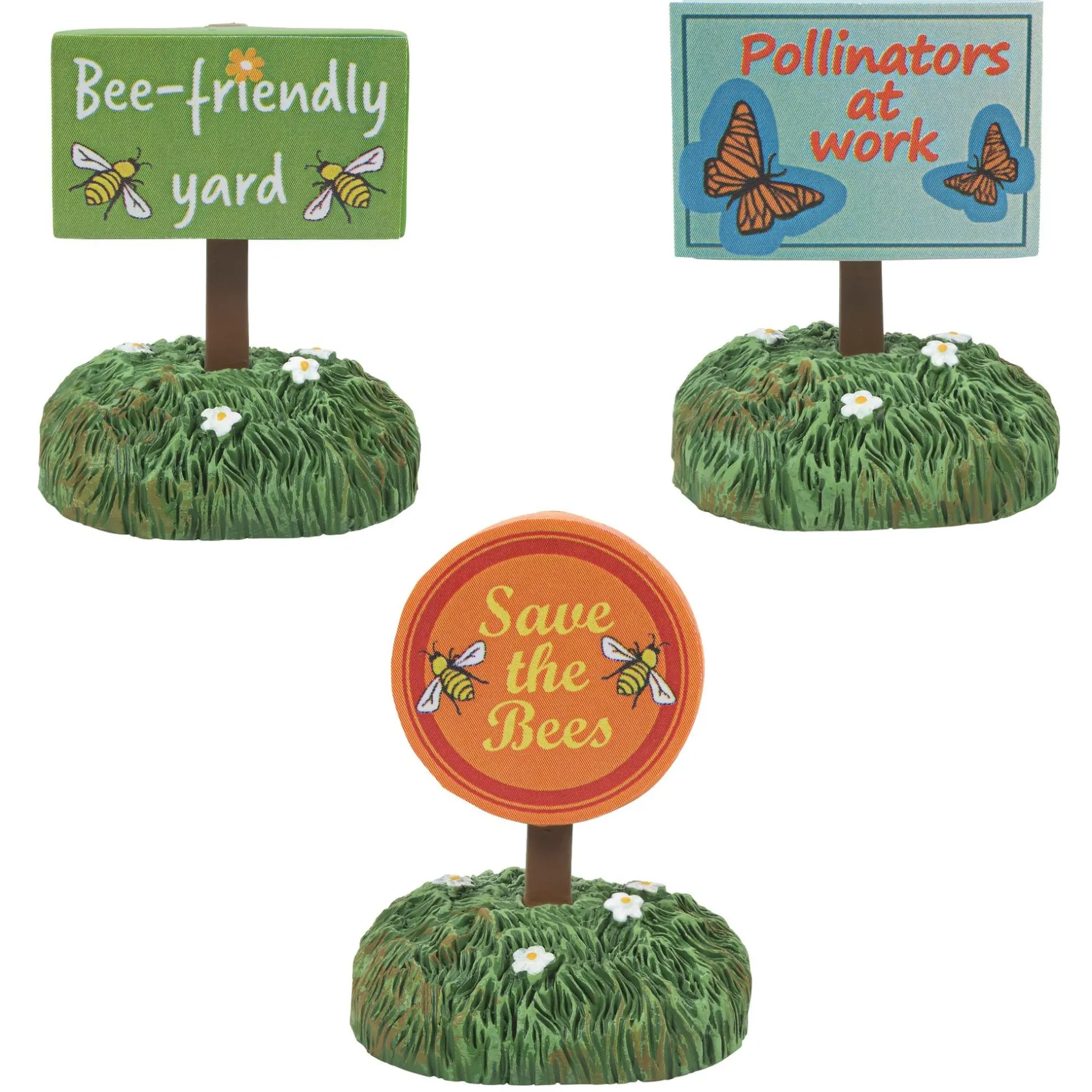 Outlet Bee Friendly Signs St/3 Halloween Village Accessories