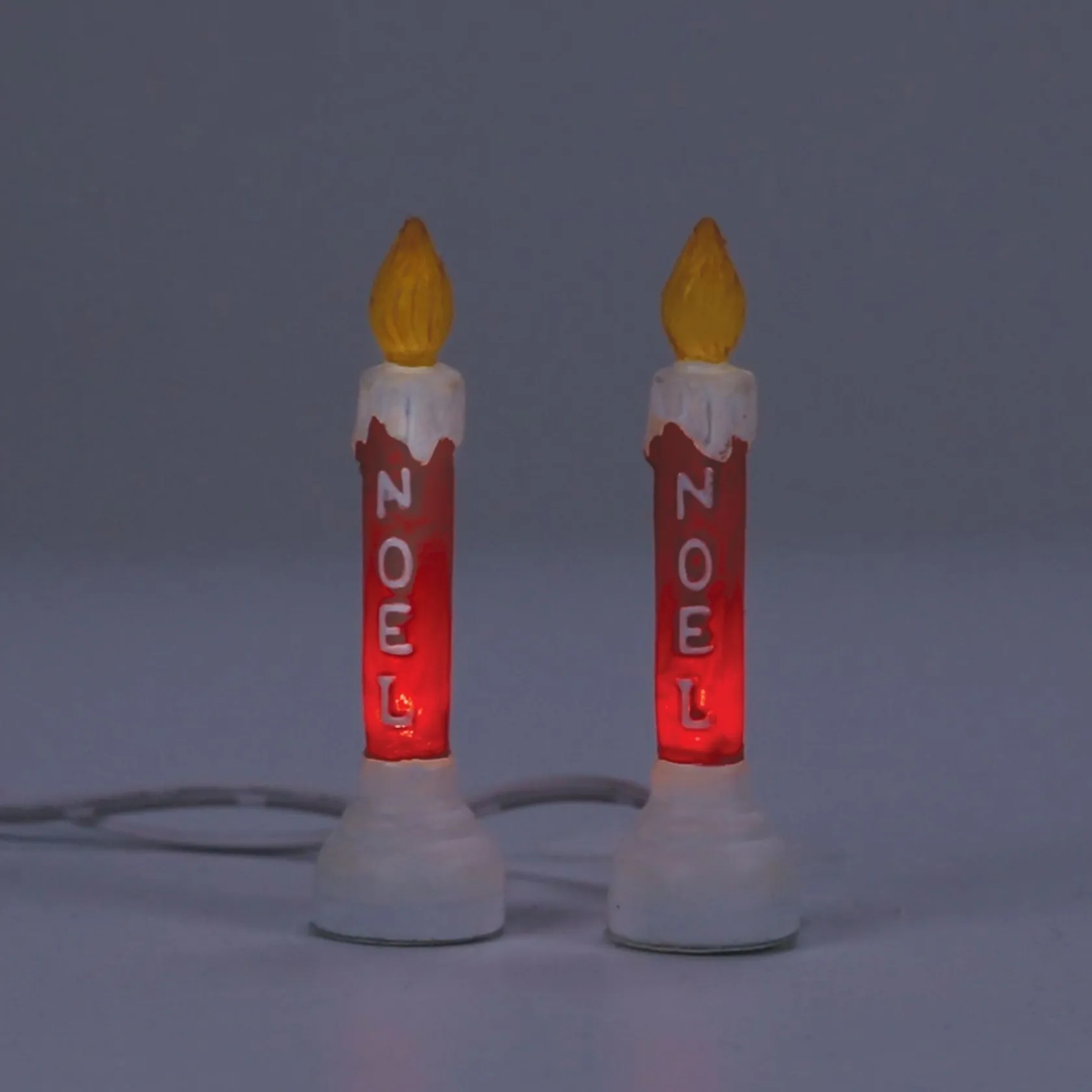 Best Blow Mold Candle s/2 Village Accessories