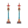 Clearance Chinatown Post Lamps S/2 Christmas In The City Series