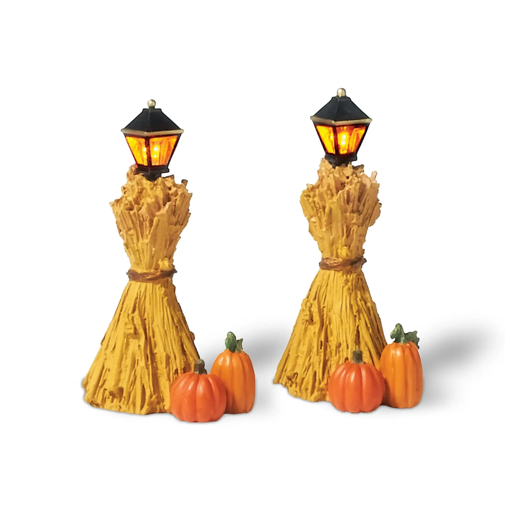 Corn Stalk Lanterns Halloween Village Accessories
