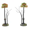 New Creepy Village Street Signs Halloween Village Accessories