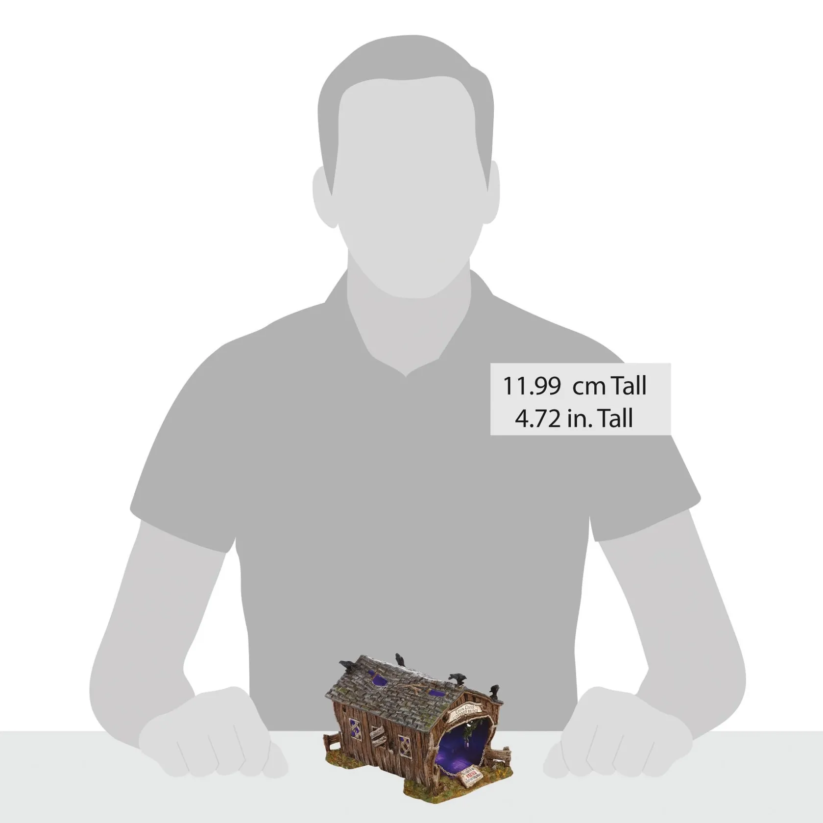 Outlet Crow Creek Covered Bridge Halloween Village Accessories