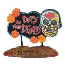 Online Day of the Dead Sign Halloween Village Accessories