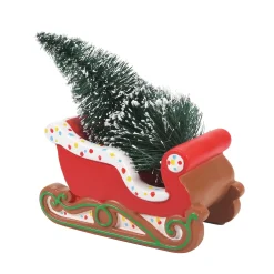 Outlet Gingerbread Christmas Sleigh Village Accessories