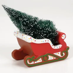 Outlet Gingerbread Christmas Sleigh Village Accessories
