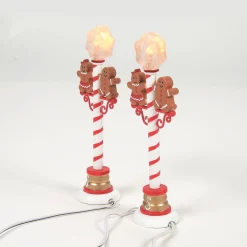 Discount Gingerbread Street Lights Village Accessories