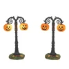 Online Hallows Eve Lit Street Lamps Halloween Village Accessories