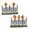 Sale Jack-o-lantern Lit Fence Halloween Village Accessories