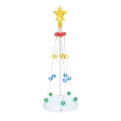 Hot LIT Christmas Pole Tree Village Accessories