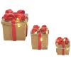 Best Lit Festive Gift Box St/3 Village Accessories