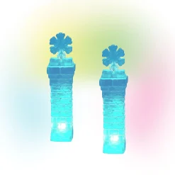 Hot Lit Ice Castle Corners Village Accessories