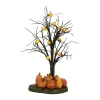 New Lit Jack-O-Lantern Tree Halloween Village Accessories