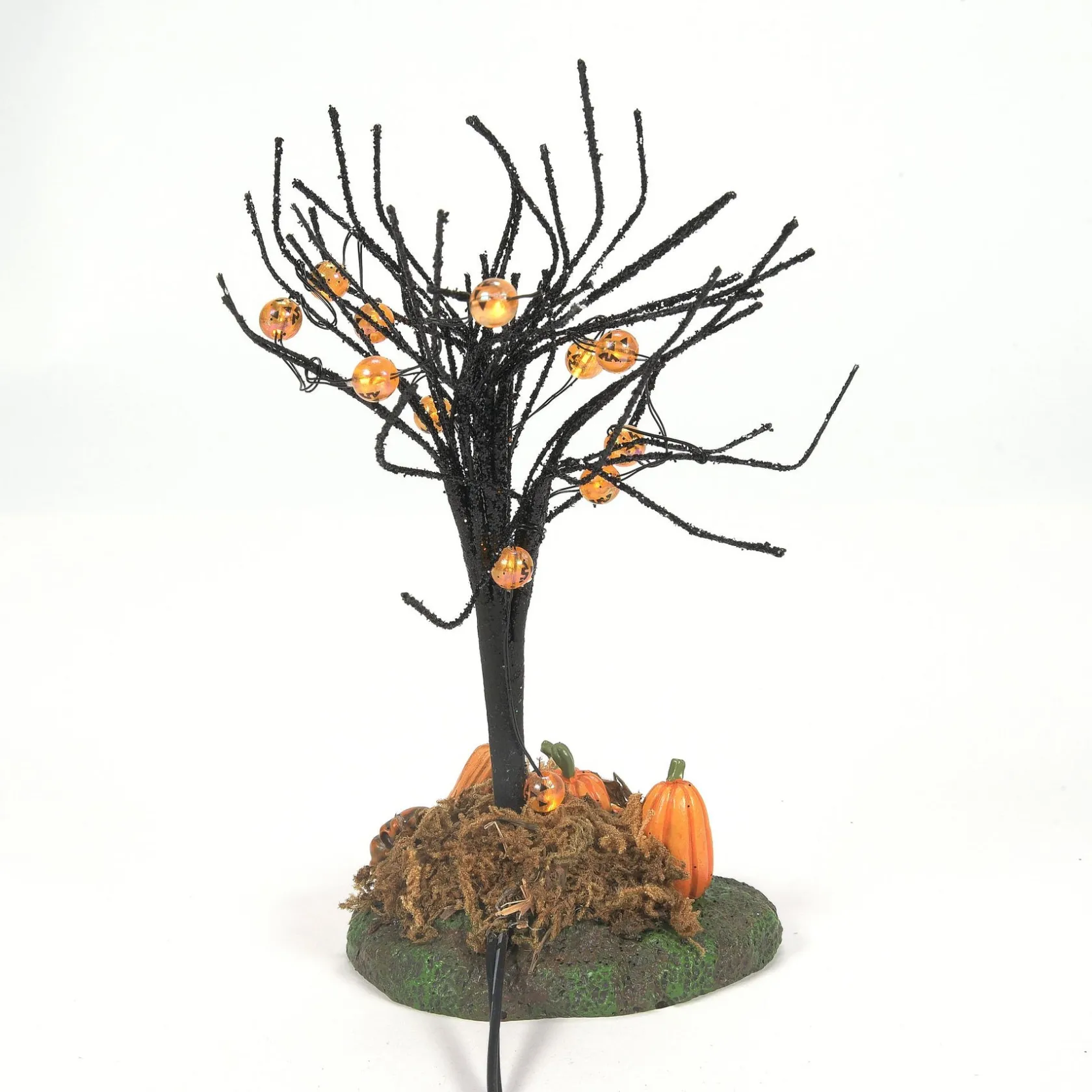 New Lit Jack-O-Lantern Tree Halloween Village Accessories