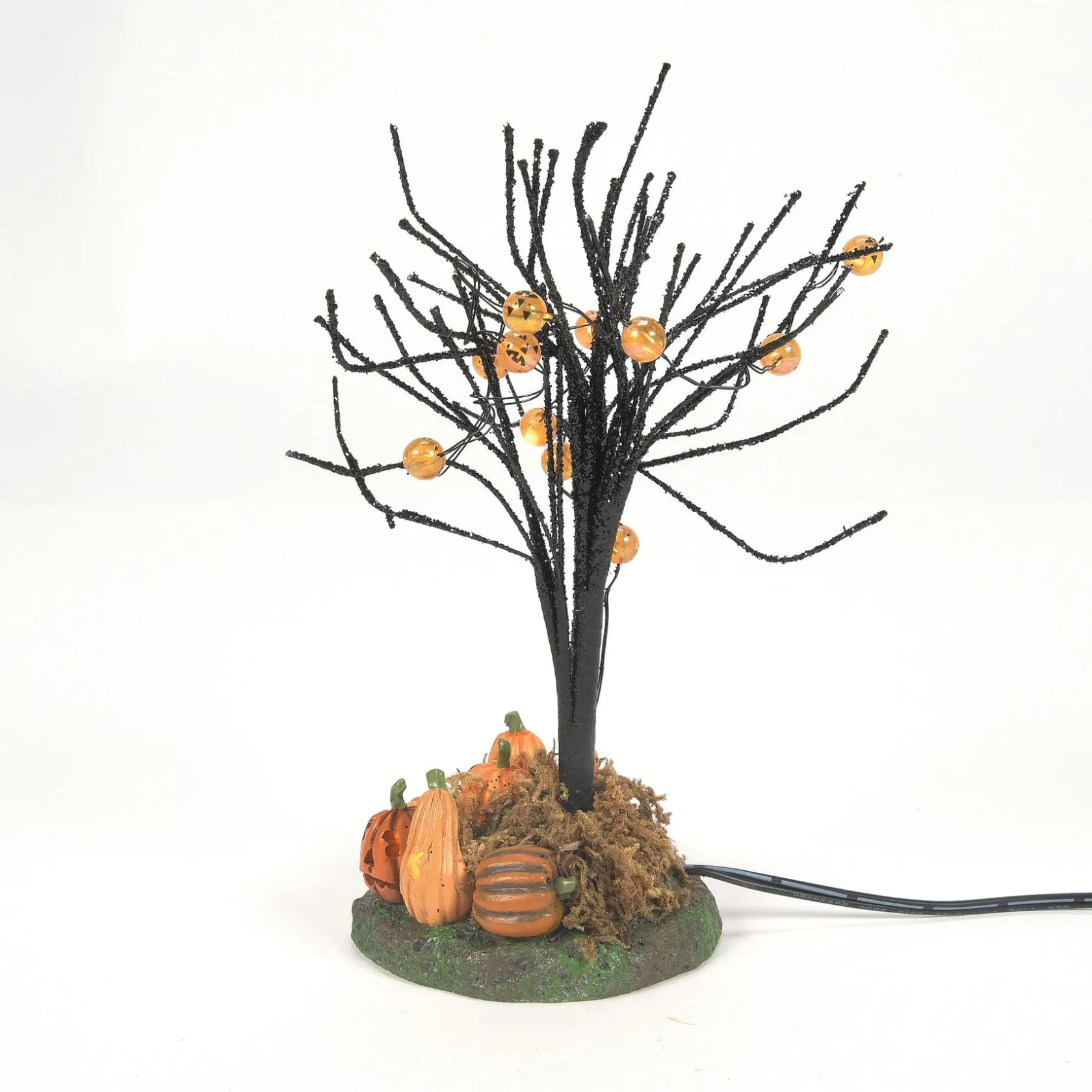 New Lit Jack-O-Lantern Tree Halloween Village Accessories