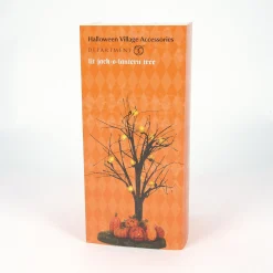 New Lit Jack-O-Lantern Tree Halloween Village Accessories