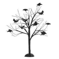 Hot Murder Of Crows, Tree Halloween Village Accessories