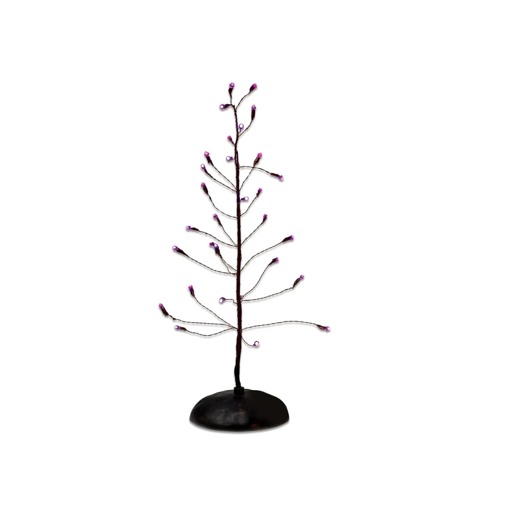 Hot Purple Twinkle Bright Tree Halloween Village Accessories