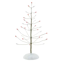 Hot Red & White Twinkle Brite Tree Village Accessories