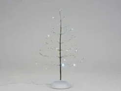 Hot Red & White Twinkle Brite Tree Village Accessories