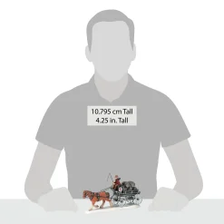 Hot Red Lion Pub Beer Wagon Dickens Village Series