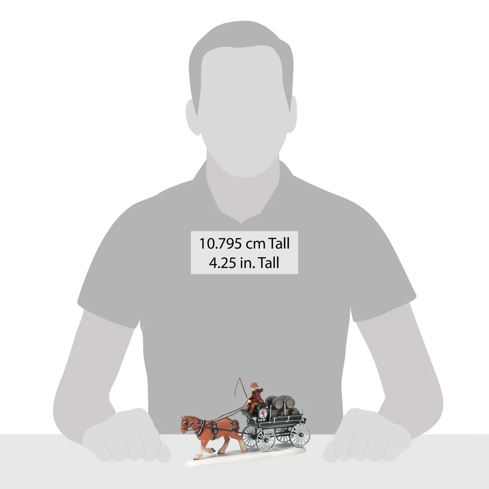 Hot Red Lion Pub Beer Wagon Dickens Village Series