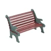 Sale Red Wrought Iron Park Bench Village Accessories