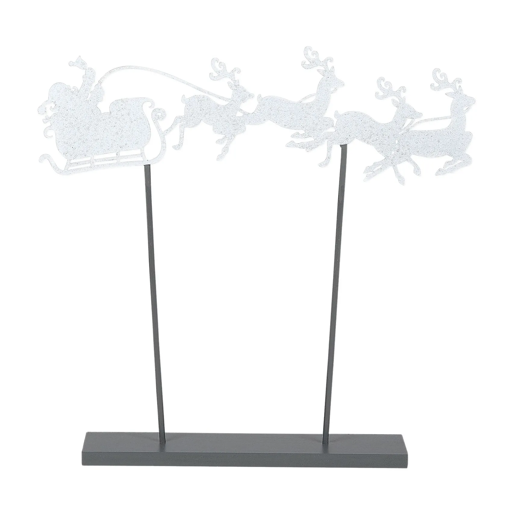 Clearance Santa's Sleigh Silhouette Village Accessories