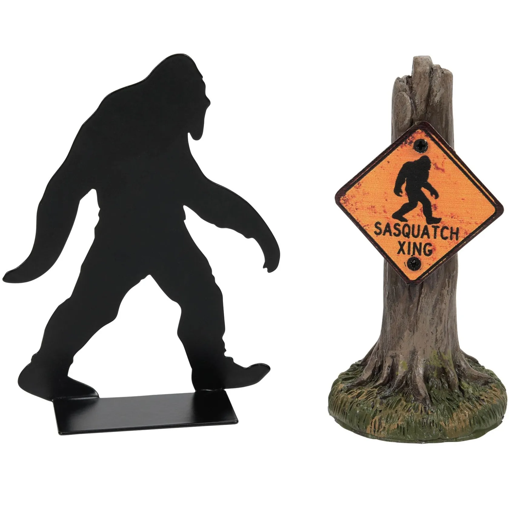 Clearance Sasquatch Silhouette set Halloween Village Accessories