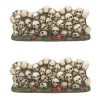 Best Scary Skeletons Wall St/2 Halloween Village Accessories
