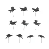 Outlet Set of 10 Halloween Crows Halloween Village Accessories