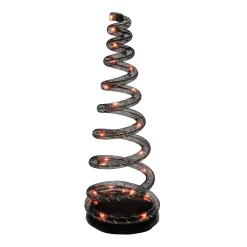 Hot Spiralight LED Tree Orange Halloween Village Accessories