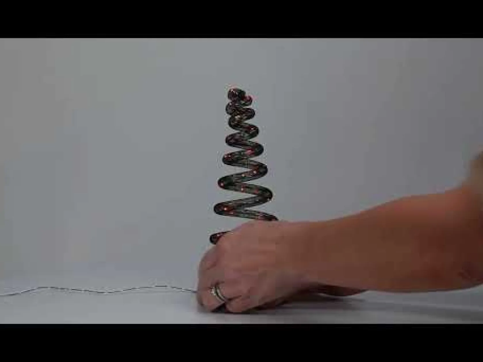 Hot Spiralight LED Tree Orange Halloween Village Accessories