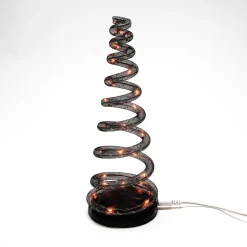 Hot Spiralight LED Tree Orange Halloween Village Accessories