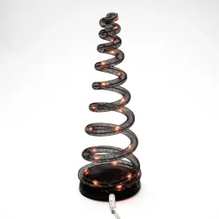 Hot Spiralight LED Tree Orange Halloween Village Accessories