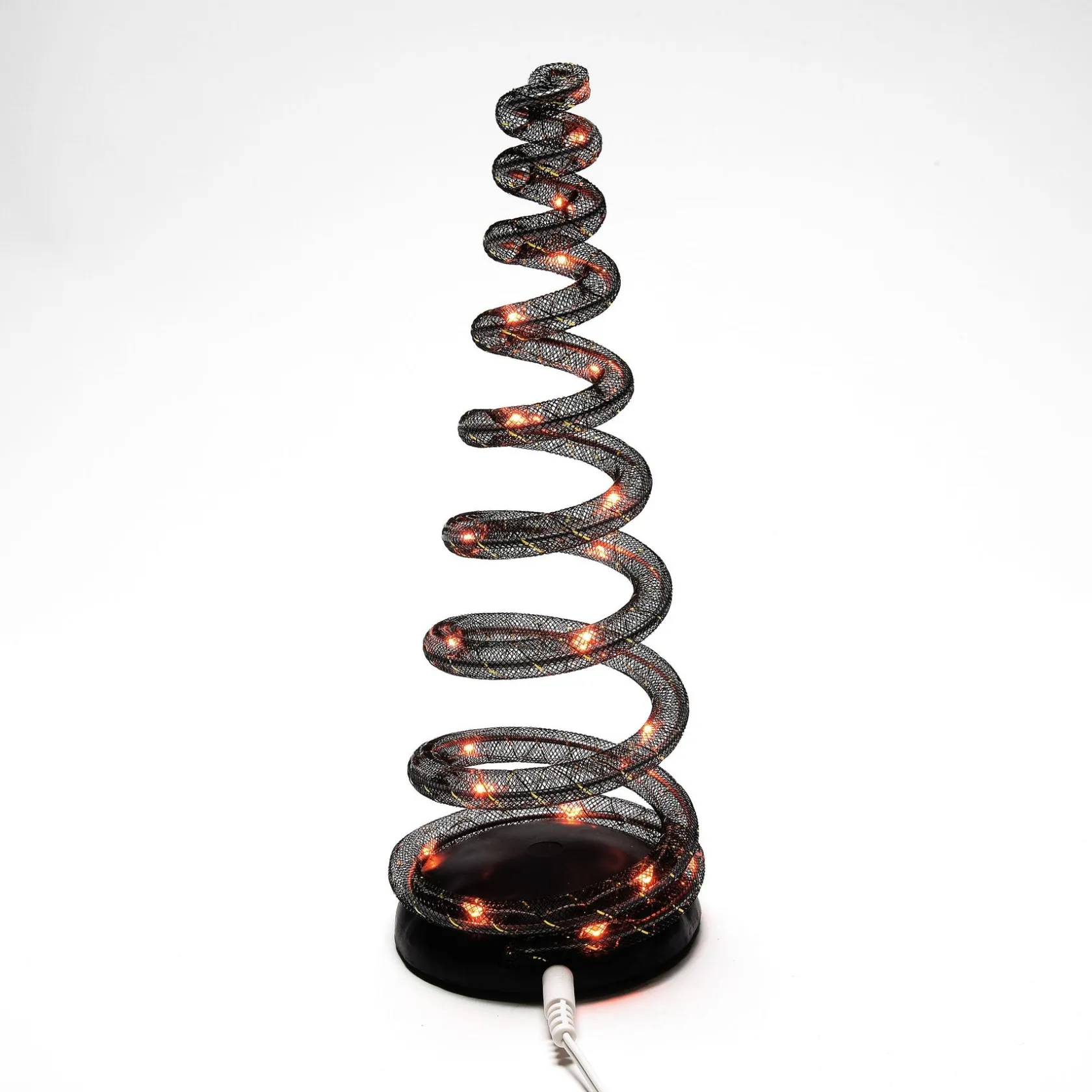 Hot Spiralight LED Tree Orange Halloween Village Accessories