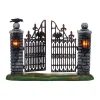 New Spooky Wrought Iron Gate Halloween Village Accessories