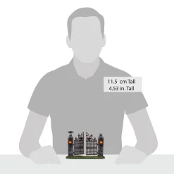 New Spooky Wrought Iron Gate Halloween Village Accessories