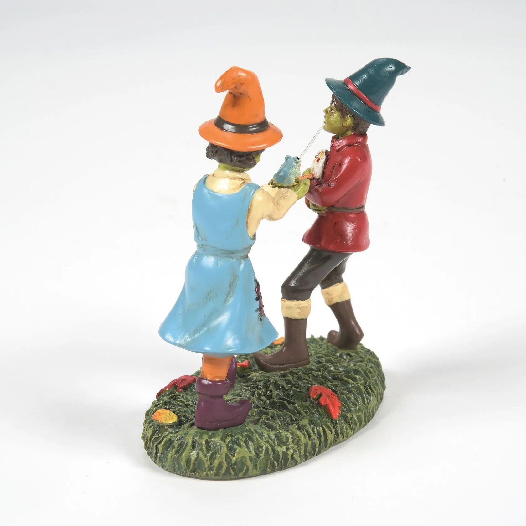 Outlet The Squirting Frog Trick Snow Village Halloween