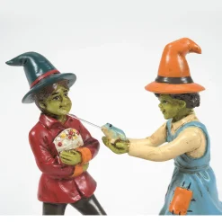 Outlet The Squirting Frog Trick Snow Village Halloween