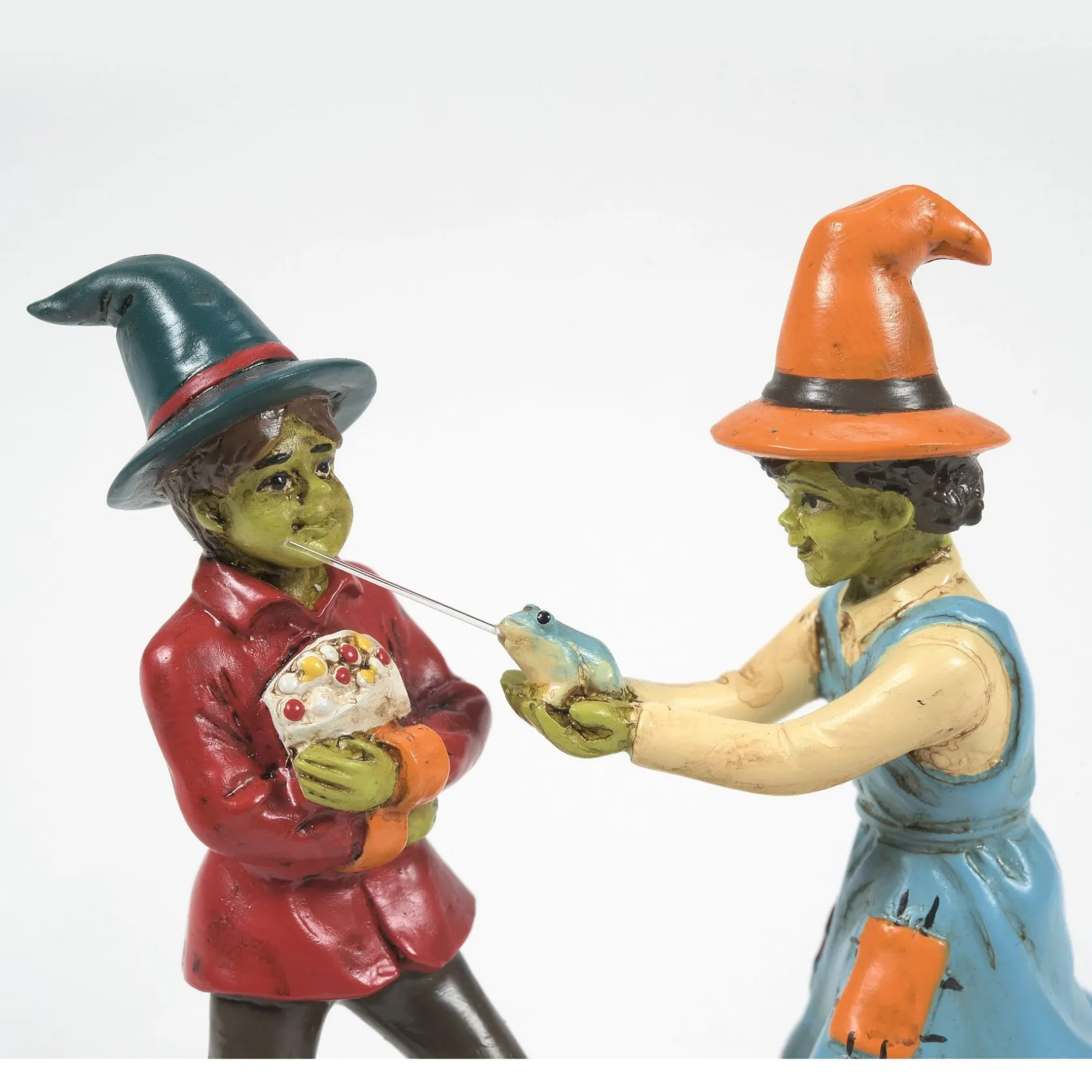 Outlet The Squirting Frog Trick Snow Village Halloween