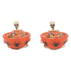 Clearance Trick or Dare Treat Bowls st/2 Halloween Village Accessories