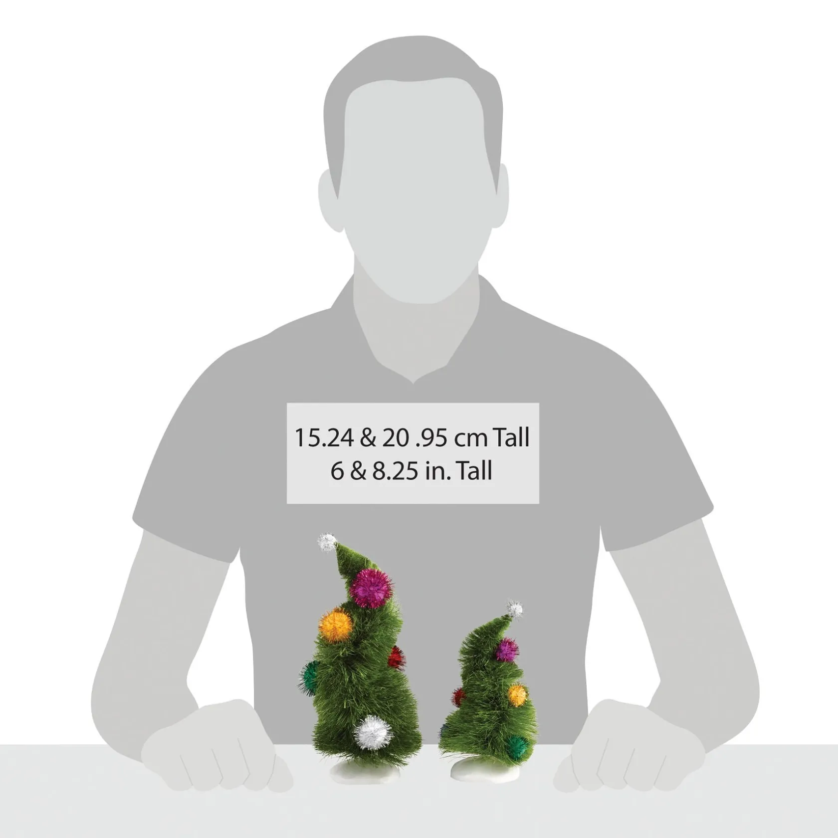 Outlet Wonky Trees, Set of 2 Grinch™ Village