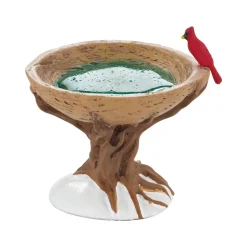 Hot Woodland Bird Bath Village Accessories